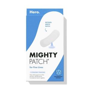 imageHERO COSMETICS Mighty Patch for Fine Lines Patches  Featuring Retinol and 1390 dissolving Micropoint Points to Help Renew the Look of Skin 6 Count