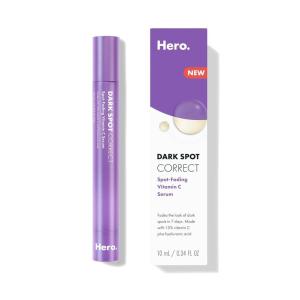 imageHero Cosmetics Dark Spot Correct SpotFading 15 Vitamin C and Hyaluronic Acid Serum Improves the Look of Post Blemish Marks in 7 Days Twist Applicator and Rollerball Tip for Easy Application 10mL
