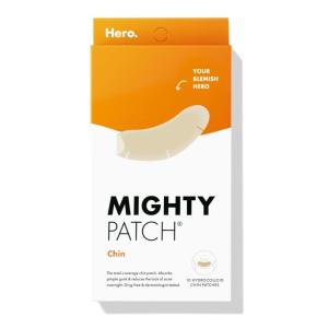 imageHero Cosmetics Mighty Patch Chin Patch  XL Contoured Hydrocolloid Chin Patch for Blemishes and Pimples  NonIrritating 10 Count