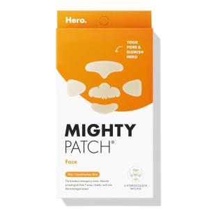 imageHero Cosmetics Mighty Patch Face Patch  XL Hydrocolloid Face Mask for Acne 5 Large Pimple Patches for Zit Breakouts on Nose Chin Forehead ampamp Cheeks 1 Count