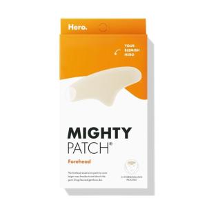 imageHero Cosmetics Mighty Patch Forehead Patch  Hydrocolloid Acne Pimple Patch Contoured to Cover Larger Area of Zits and Blemishes  DrugFree and Suitable for Sensitive Skin 5 Count