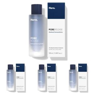 imageHero Cosmetics Pore Release Blackhead Clearing Solution  Exfoliating Toner Featuring BHA PHA AHA and 2 Salicylic Acid 100 ml338 Fl Oz Pack of 4