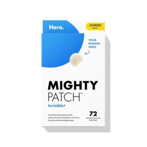 imageMighty Patch Invisible Patch  Daytime Hydrocolloid Acne Pimple Patches for Covering Zits and Blemishes Ultra Thin Spot Stickers for Face and Skin 24 Medium and 15 Small Patches72 Count