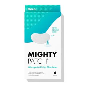 imageMighty Patch Micropoint for Blemishes from Hero Cosmetics  Hydrocolloid Acne Spot Treatment Patch for Early Stage Zits and Hidden Pimples 395 Micropoints 8 Patches6 Count Pack of 1
