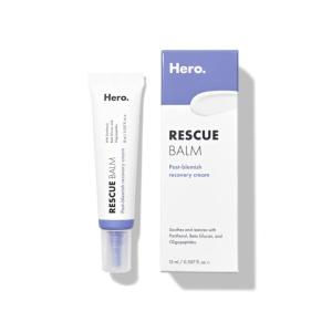 imageRescue Balm PostBlemish Recovery Cream from Hero Cosmetics  Intensive Nourishing and Calming for Dry RedLooking Skin  Dermatologist Tested and VeganFriendly 15 ml 05 fl oz
