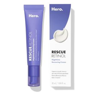 imageRescue Retinol Nighttime Renewing Cream  Helps With the Look of Uneven Texture and PostBlemish Marks  Gentle NonDrying Formula Introduction Retinol  Safe for Sensitive Skin 30 ml